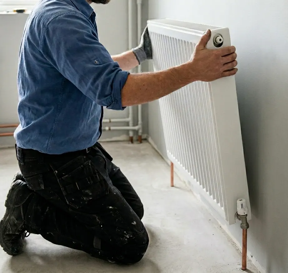 Radiator installation in Brackley